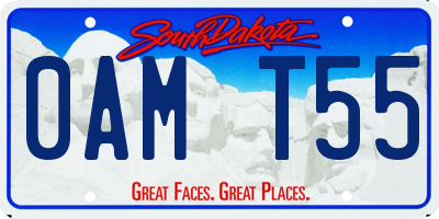 SD license plate 0AMT55