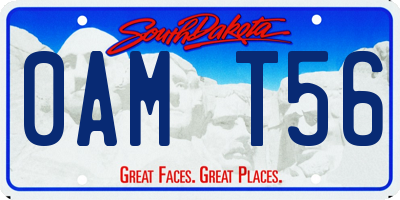 SD license plate 0AMT56