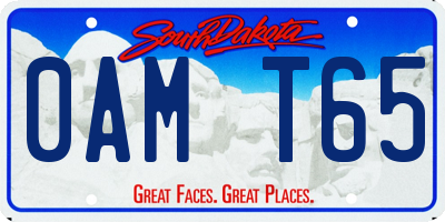 SD license plate 0AMT65