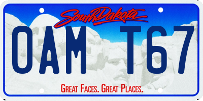 SD license plate 0AMT67