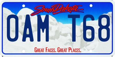 SD license plate 0AMT68