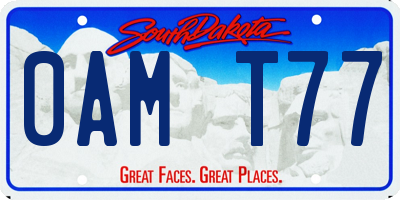 SD license plate 0AMT77