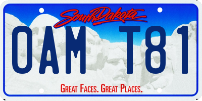 SD license plate 0AMT81