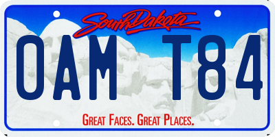 SD license plate 0AMT84