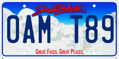 SD license plate 0AMT89