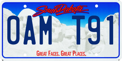 SD license plate 0AMT91