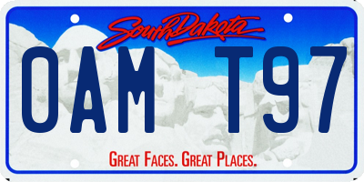 SD license plate 0AMT97