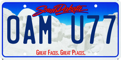 SD license plate 0AMU77