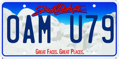 SD license plate 0AMU79