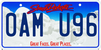 SD license plate 0AMU96