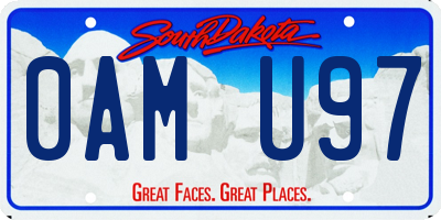 SD license plate 0AMU97