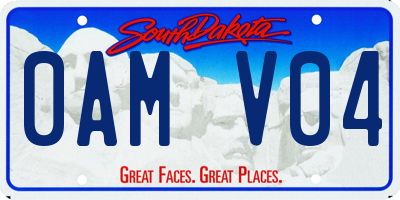 SD license plate 0AMV04