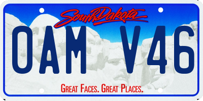 SD license plate 0AMV46