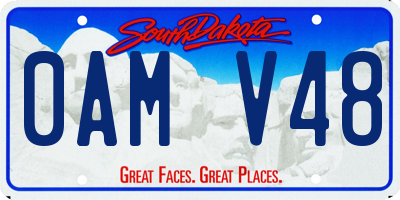 SD license plate 0AMV48