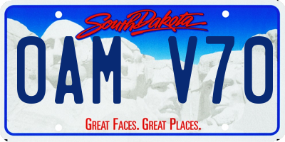 SD license plate 0AMV70
