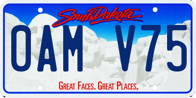 SD license plate 0AMV75