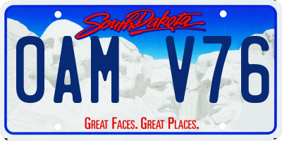 SD license plate 0AMV76
