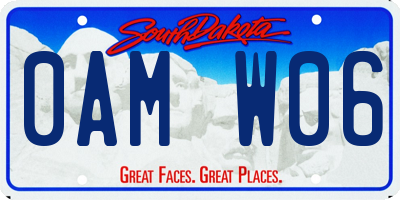 SD license plate 0AMW06