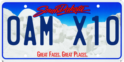 SD license plate 0AMX10