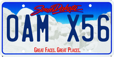 SD license plate 0AMX56