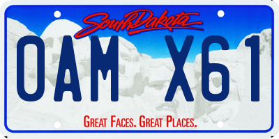 SD license plate 0AMX61