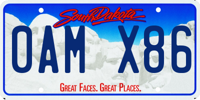 SD license plate 0AMX86