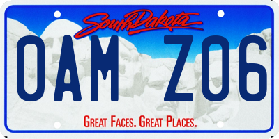 SD license plate 0AMZ06