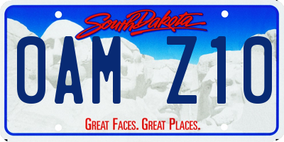 SD license plate 0AMZ10