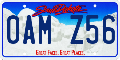 SD license plate 0AMZ56