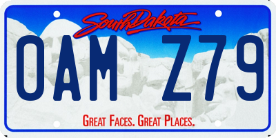 SD license plate 0AMZ79