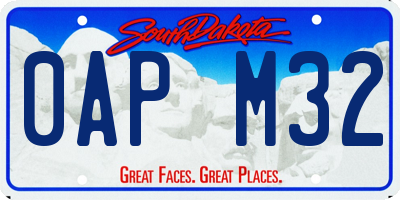 SD license plate 0APM32