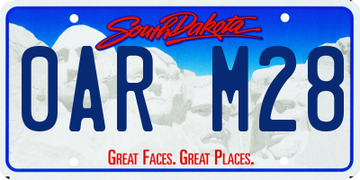 SD license plate 0ARM28