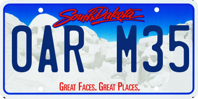 SD license plate 0ARM35