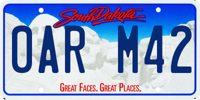 SD license plate 0ARM42