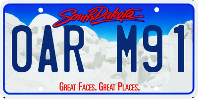 SD license plate 0ARM91