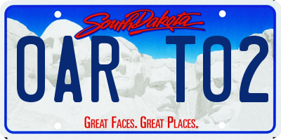 SD license plate 0ART02