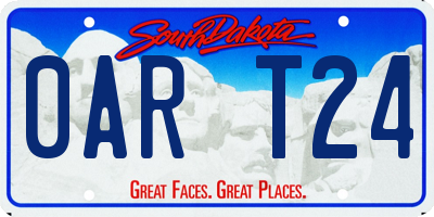 SD license plate 0ART24