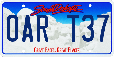 SD license plate 0ART37