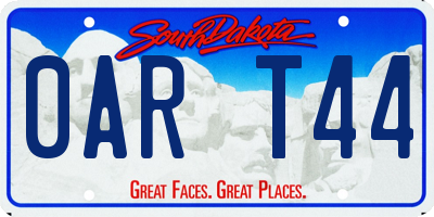SD license plate 0ART44