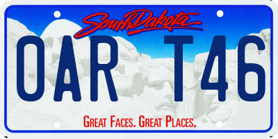 SD license plate 0ART46