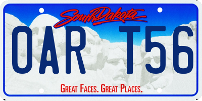 SD license plate 0ART56