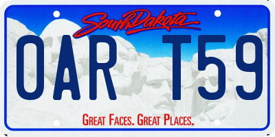 SD license plate 0ART59