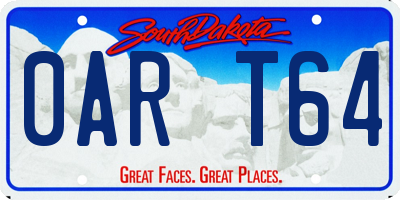 SD license plate 0ART64
