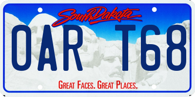 SD license plate 0ART68