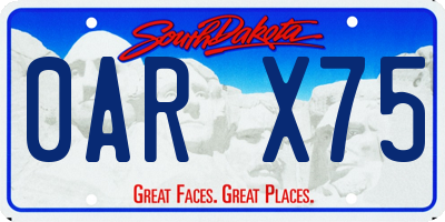 SD license plate 0ARX75