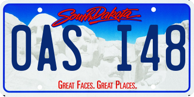 SD license plate 0ASI48