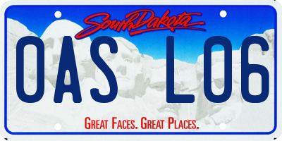 SD license plate 0ASL06