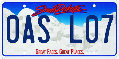 SD license plate 0ASL07