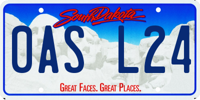 SD license plate 0ASL24