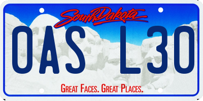 SD license plate 0ASL30